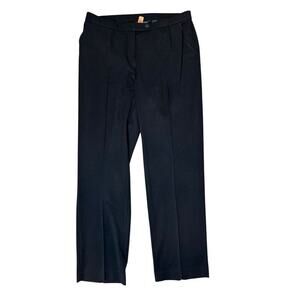 Investments Black Straight Leg Slacks Trouser Pants 14 W Stretch 5th Avenue Fit
